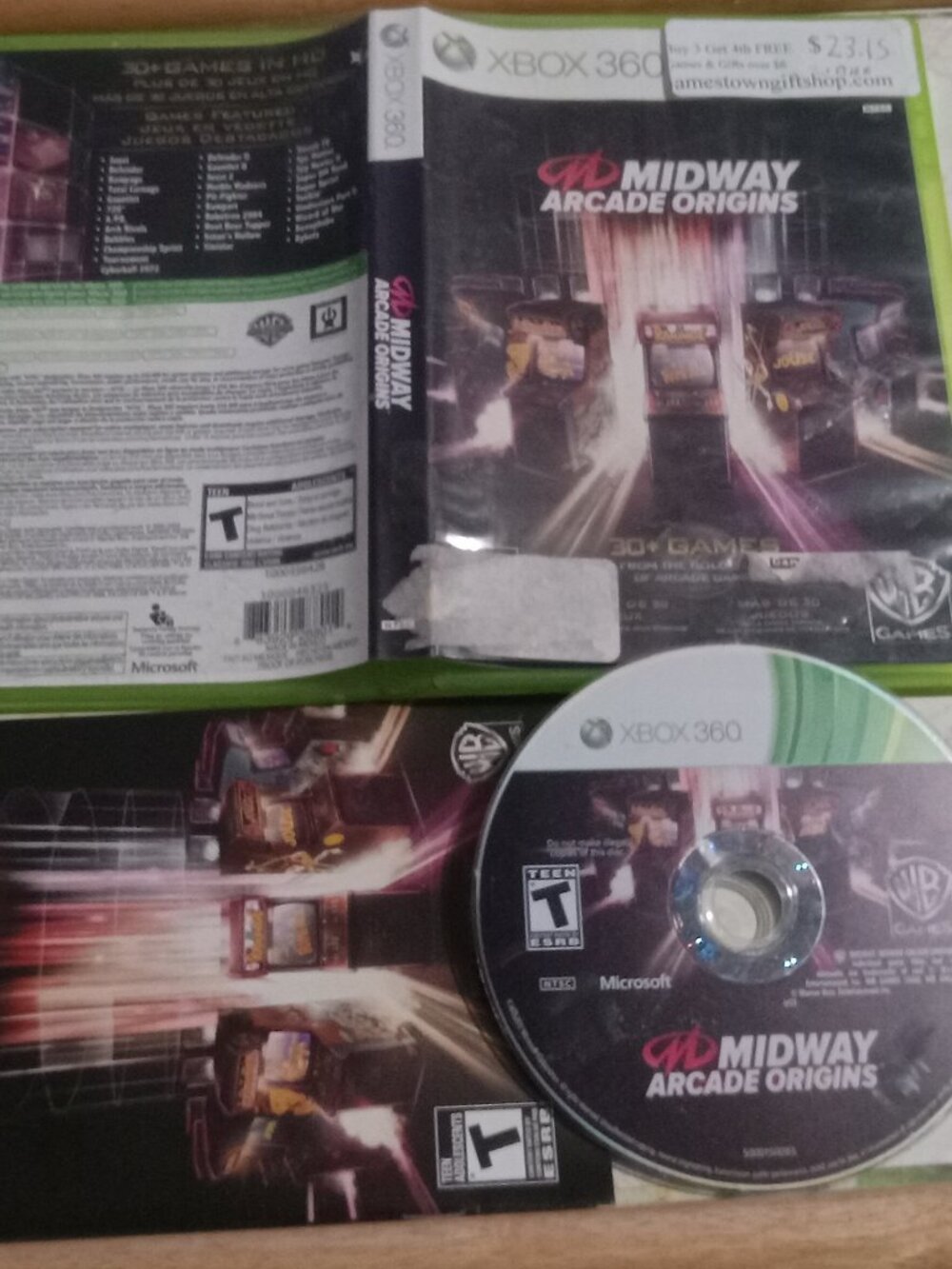 Midway Arcade Origins Tested Xbox 360 Video Game